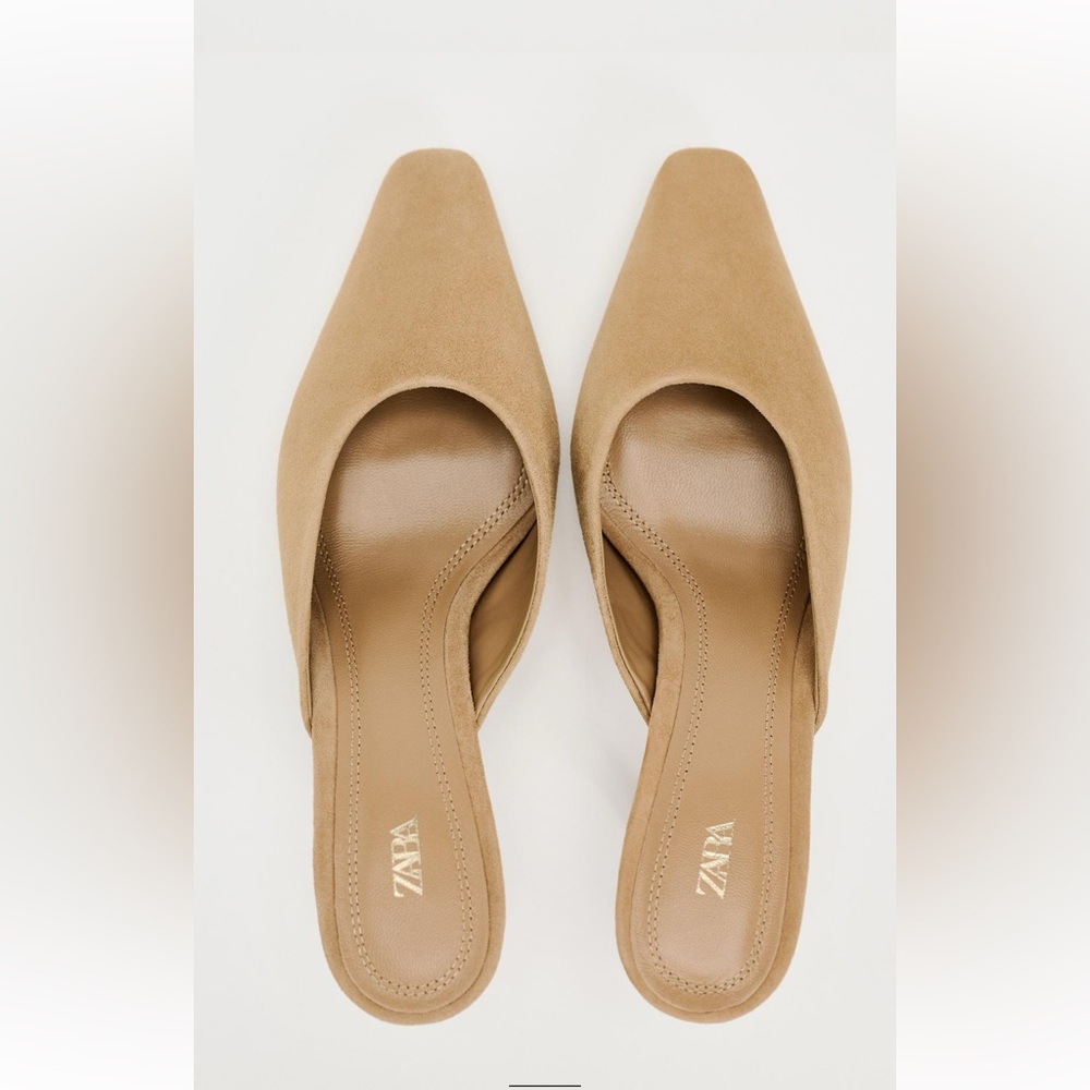 Zara Heeled Suede Mules